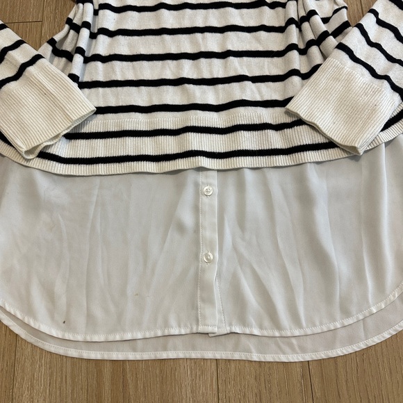 Reitmans Black and White Striped Top - Picture 3 of 6